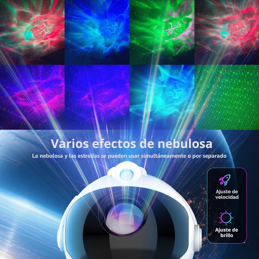 Proyector de astronauta sentado
